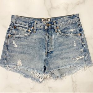 AGOLDE Parker Vintage cutoff denim shorts
